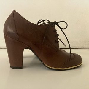 Miz Mooz Brown Heel Oxford (LASSIE) SIZE 6.5